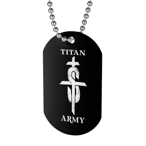 Titan Army Commander Tee and Dog Tag ***